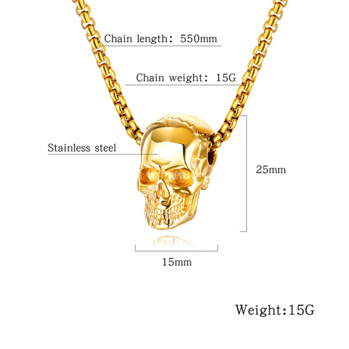 stainless steel skull pendant necklace pendants